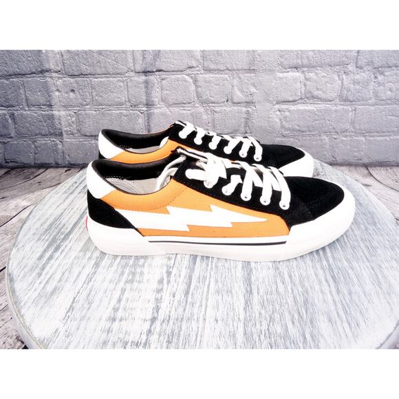 Revenge X Storm	Vol 2 Orange/Black Men 8 Vans Style Skaters Shoes New in Box - Picture 3 of 11